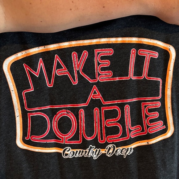 Make it a double Black Graphic Tank Top - Picture 2 of 3